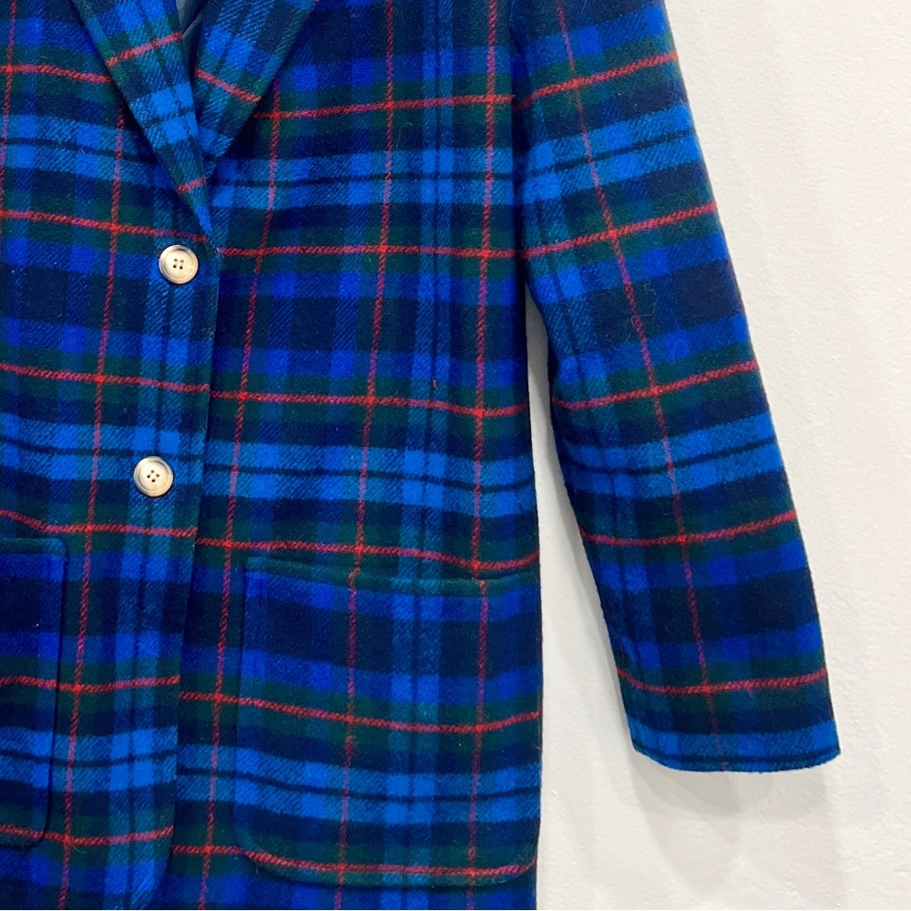 Pendleton Blue Plaid 100% Wool Jacket/Blazer - image 2